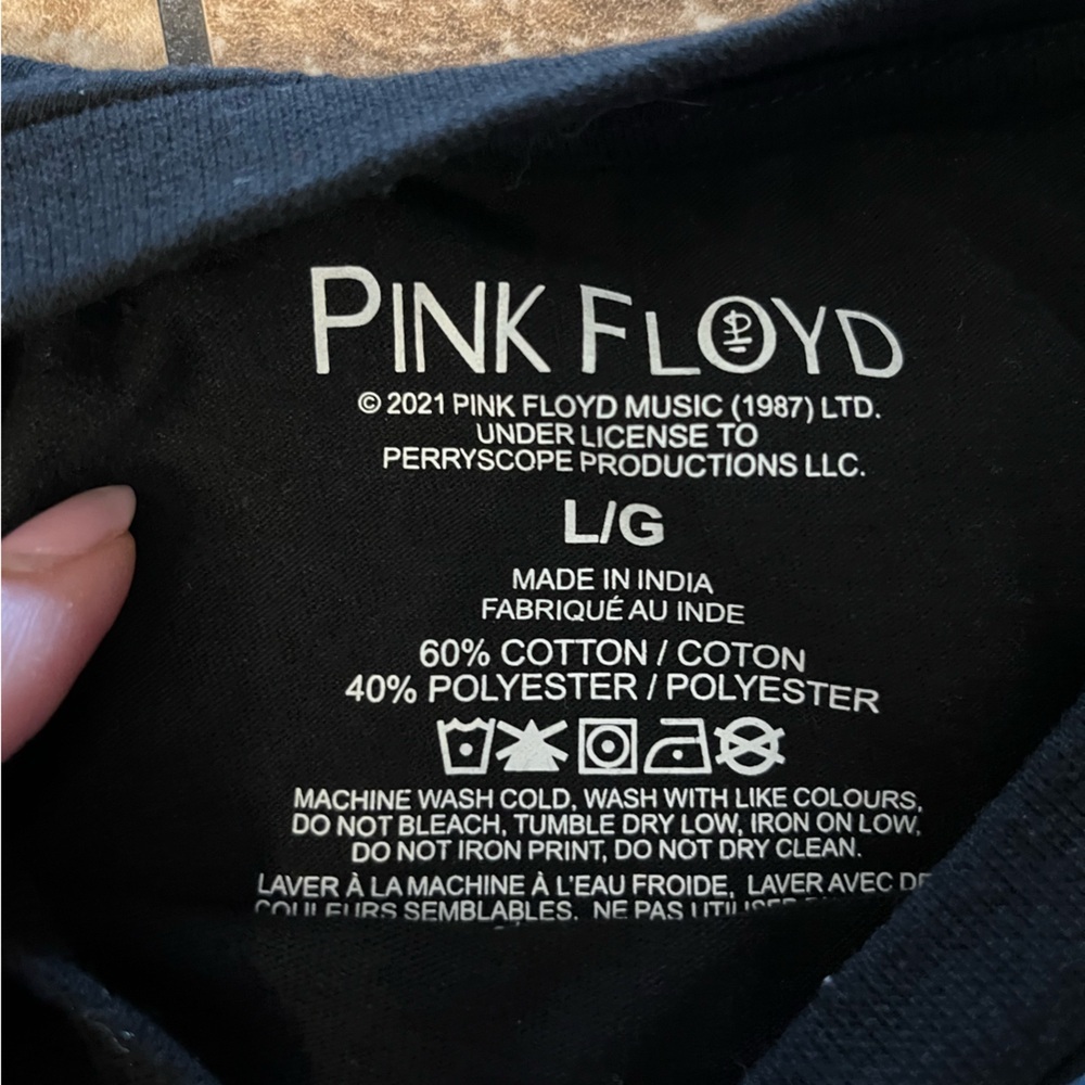 Pink Floyd Moscow 1989 Tour Reissue Black Long Sleeve Tee Large - Picture 5 of 10